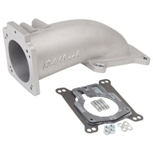 Load image into Gallery viewer, Edelbrock Ultra Low Profile Intake Elbow 90mm Throttle Body to Square-Bore Flange As-Cast Finish
