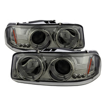 Load image into Gallery viewer, Spyder GMC Sierra 1500/2500/3500 99-06 Projector Headlights LED Halo LED Smoke PRO-YD-CDE00-HL-SMC
