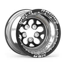 Load image into Gallery viewer, Weld Alpha-1 15x10 / 5x5 BP / 3in. BS Black Wheel - Black Double Beadlock MT
