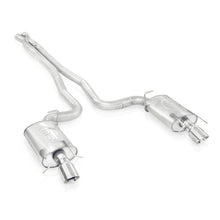 Load image into Gallery viewer, Stainless Works 2009-15 Cadillac CTS-V Sedan 3in Catback System X-Pipe Chambered Mufflers 4in Tips
