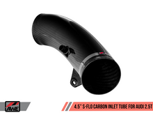 Load image into Gallery viewer, AWE Tuning Audi RS3 / TT RS 4.5in S-FLO Carbon Inlet Tube
