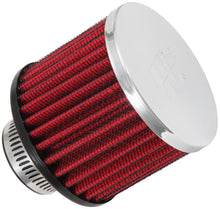 Load image into Gallery viewer, K&amp;N 1.25in Flange ID x 3in OD x 2.5in H Rubber Base Crankcase Vent Filter
