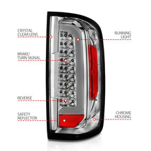 Load image into Gallery viewer, ANZO 15-21 Chevy Colorado LED Taillights w/ Light Bar Chrome Housing Clear Lens
