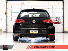 Load image into Gallery viewer, AWE Tuning VW MK7 GTI Track Edition Exhaust - Chrome Silver Tips
