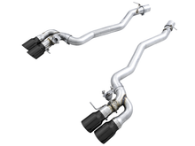 Load image into Gallery viewer, AWE Tuning 18-19 BMW M5 (F90) 4.4T AWD Cat-back Exhaust - Track Edition (Diamond Black Tips)
