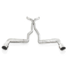 Load image into Gallery viewer, Stainless Works 10-15 Camaro 6.2L 3in Dual Chambered Catback System X-Pipe Factory Connect
