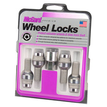 Load image into Gallery viewer, McGard Wheel Lock Bolt Set - 4pk. (Radius Seat) M14X1.5 / 17mm Hex / 28.2mm Shank Length - Chrome

