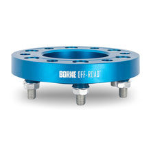 Load image into Gallery viewer, Mishimoto Borne Off-Road Wheel Spacers 5x150 110.1 25 M14 Blue
