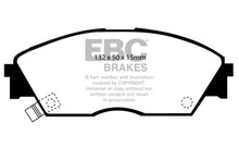 Load image into Gallery viewer, EBC 90-92 Honda Civic CRX 1.6 Si Redstuff Front Brake Pads
