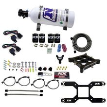 Load image into Gallery viewer, Nitrous Express 4150 Dual Stage Billet Crossbar Nitrous Kit (50-300 &amp; 100-500HP) w/5lb Bottle
