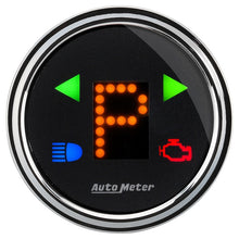 Load image into Gallery viewer, Autometer Designer 2-1/16in Chrome Domed Lens Black Dial PRNDL Gauge
