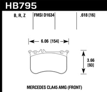 Load image into Gallery viewer, Hawk 14-17 Mercedes-Benz CLA 45 AMG Performance Ceramic Street Front Brake Pads
