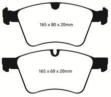 Load image into Gallery viewer, EBC 08-10 Mercedes-Benz GL320 3.0 TD (373mm Front Rotors) Yellowstuff Front Brake Pads
