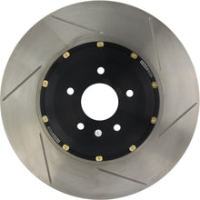 Load image into Gallery viewer, StopTech 09-11 Nissan GT-R Front Left Slotted Bare Iron 380x34mm Aero-Rotor Kit
