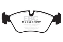 Load image into Gallery viewer, EBC 93-97 Volvo 850 2.3 Turbo Ultimax2 Front Brake Pads
