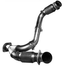 Load image into Gallery viewer, Kooks 99-06 GM 1500 Series 3in x OEM Out GREEN Cat SS Y Pipe Kooks HDR Req
