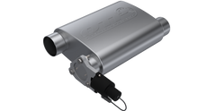Load image into Gallery viewer, QTP 3in Weld-On 304SS Screamer Muffler w/Bolt-On QTEC Electric Cutout
