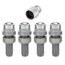 Load image into Gallery viewer, McGard Wheel Lock Bolt Set - 4pk. (Radius Seat) M14X1.5 / 17mm Hex / 28.2mm Shank Length - Chrome
