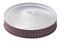 Load image into Gallery viewer, K&amp;N 14in Red Custom Air Cleaner Assembly - 5.125in ID x 14in OD x 2.75in H x 1.25in Drop Base
