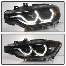 Load image into Gallery viewer, Spyder 12-14 BMW F30 3 Series 4DR Projector Headlights - LED DRL - Blk Smoke PRO-YD-BMWF3012-DRL-BSM
