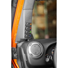 Load image into Gallery viewer, Rugged Ridge A-Pillar Switch Pod Kit Black LHD 07-10 (JK)
