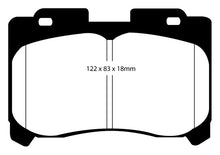 Load image into Gallery viewer, EBC 93-98 Toyota Supra 3.0 Twin Turbo Yellowstuff Front Brake Pads

