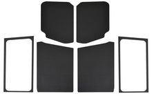 Load image into Gallery viewer, DEI 18-23 Jeep Wrangler JL 2-Door Boom Mat Complete Headliner Kit - 7 Piece - Black Leather Look
