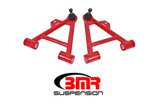 Load image into Gallery viewer, BMR 79-93 Fox Mustang Lower Non-Adj. A-Arms (Coilover Only) w/ Tall Ball Joint (Poly) - Red
