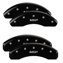 Load image into Gallery viewer, MGP 4 Caliper Covers Engraved Front &amp; Rear MGP Black Finish Silver Char 2019 Toyota CH-R
