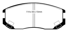 Load image into Gallery viewer, EBC 91-94 Dodge Colt 1.5 Redstuff Front Brake Pads
