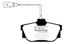 Load image into Gallery viewer, EBC 00 Volkswagen Eurovan 2.8 (ATE) with Wear Leads Greenstuff Rear Brake Pads
