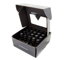 Load image into Gallery viewer, NRG 700 Series M12 X 1.25 Steel Lug Nut w/Dust Cap Cover Set 21 Pc w/Locks &amp; Lock Socket - Black
