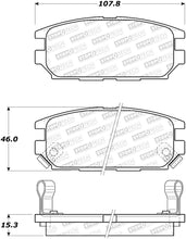 Load image into Gallery viewer, StopTech 91-93 Mitsubishi 3000GT Street Performance Rear Brake Pads
