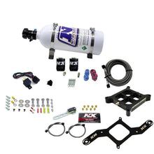 Load image into Gallery viewer, Nitrous Express 4150 Single Entry Billet Crossbar Nitrous Plate Kit (50-300HP) w/5lb Bottle
