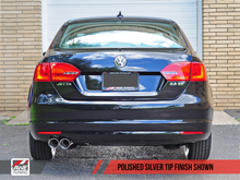 Load image into Gallery viewer, AWE Tuning Mk6 Jetta 2.5L Track Edition Exhaust - Polished Silver Tips
