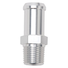 Load image into Gallery viewer, Edelbrock Hose End Straight 3/8In NPT to 5/8In Barb Clear Anodize
