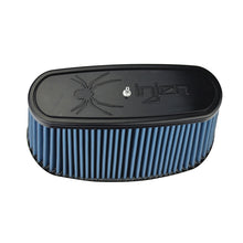 Load image into Gallery viewer, Injen NanoWeb Dry Air Filter 8.725x3.940 Oval neck/ 10.375x5.590 Base / 6.30 Tall w/Barb Fit
