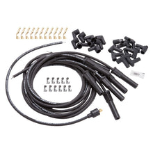 Load image into Gallery viewer, Edelbrock Spark Plug Wire Set Universal Flex Boots 500 Ohm Resistance 8 65mm Black Wire (Set of 9)
