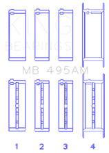 Load image into Gallery viewer, King Infiniti/Nissan 181CI 3.0L VG30DE/TT V6/122CI 2.0L VG20DET V6 (Size +0.50) Main Bearing Set
