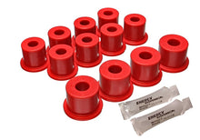Load image into Gallery viewer, Energy Suspension 80-86 Nissan 720 &amp; Hardbody Pickup 2WD Red Rear Leaf Spring Bushing Set
