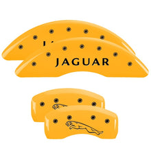 Load image into Gallery viewer, MGP 4 Caliper Covers Engraved Front &amp; Rear Acura Yellow Finish Black Char 1999 Acura RL
