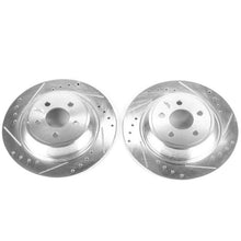 Load image into Gallery viewer, Power Stop 15-19 Ford Edge Rear Evolution Drilled &amp; Slotted Rotors - Pair
