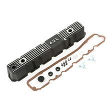 Load image into Gallery viewer, Omix Black Aluminum Valve Cover Kit 4.2L 81-86 CJ
