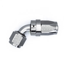 Load image into Gallery viewer, DeatschWerks 8 AN Female Flare Swivel 60-degree Hose End CPE - Anodized DW Titanium
