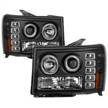 Load image into Gallery viewer, Spyder GMC Sierra 1500/GMC Sierra Denali 08-13 Projector LED Halo- LED Blk PRO-YD-GS07-HL-BK

