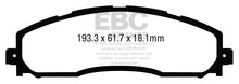 Load image into Gallery viewer, EBC 13+ Ford F250 (inc Super Duty) 6.2 (2WD) Extra Duty Rear Brake Pads
