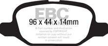 Load image into Gallery viewer, EBC 11+ Fiat 500 1.4 (ATE Calipers) Yellowstuff Rear Brake Pads
