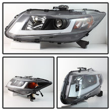 Load image into Gallery viewer, Spyder 12-14 Honda Civic (Excl. 2014 Coupe) Projector Headlights Lgtbr DRL Black PRO-YD-HC12-DRL-BK
