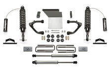 Load image into Gallery viewer, Fabtech 14-18 GM K1500 w/OE Alum. UCA 4in Uniball UCA System w/DL 2.5 Resi Coilover &amp; Rear DL Shocks
