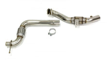 Load image into Gallery viewer, Kooks 2015+ Ford Mustang 2,3L EcoBoost 4 Cylinder 3in SS GREEN Cat Comp Downpipe
